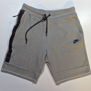 Nike Tech Fleece Grey/Black Honeycomb Shorts Size M